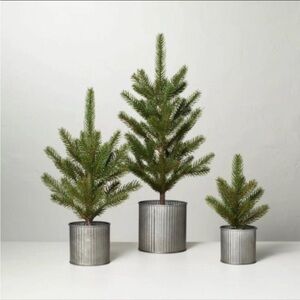 Faux Pine Trees in Galvanized Metal Pot
Set of 2 -Hearth & Hand Magnolia